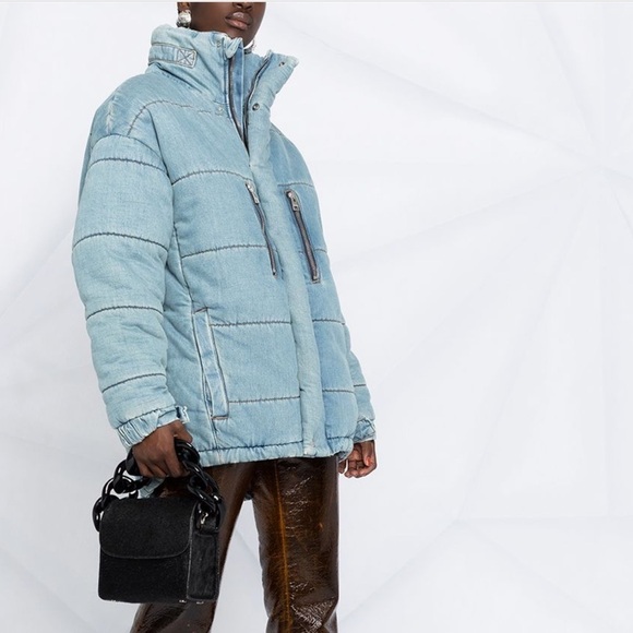 Zadig & Voltaire runway denim puffer coat - Picture 4 of 9